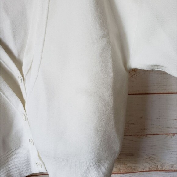 Derek Lam 10 Crosby Arden Double Layer V-neck Knit Cropped Cardigan - Picture 14 of 15